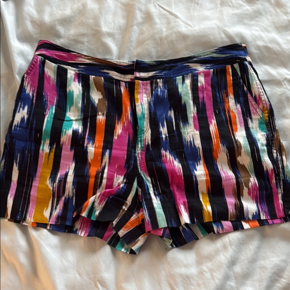 Trina Turk x INC International Concepts Multicolor Striped High Waist Shorts